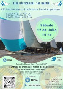 Regata Aniversario Prefectura Naval Argentina. Club Nautico San Martin